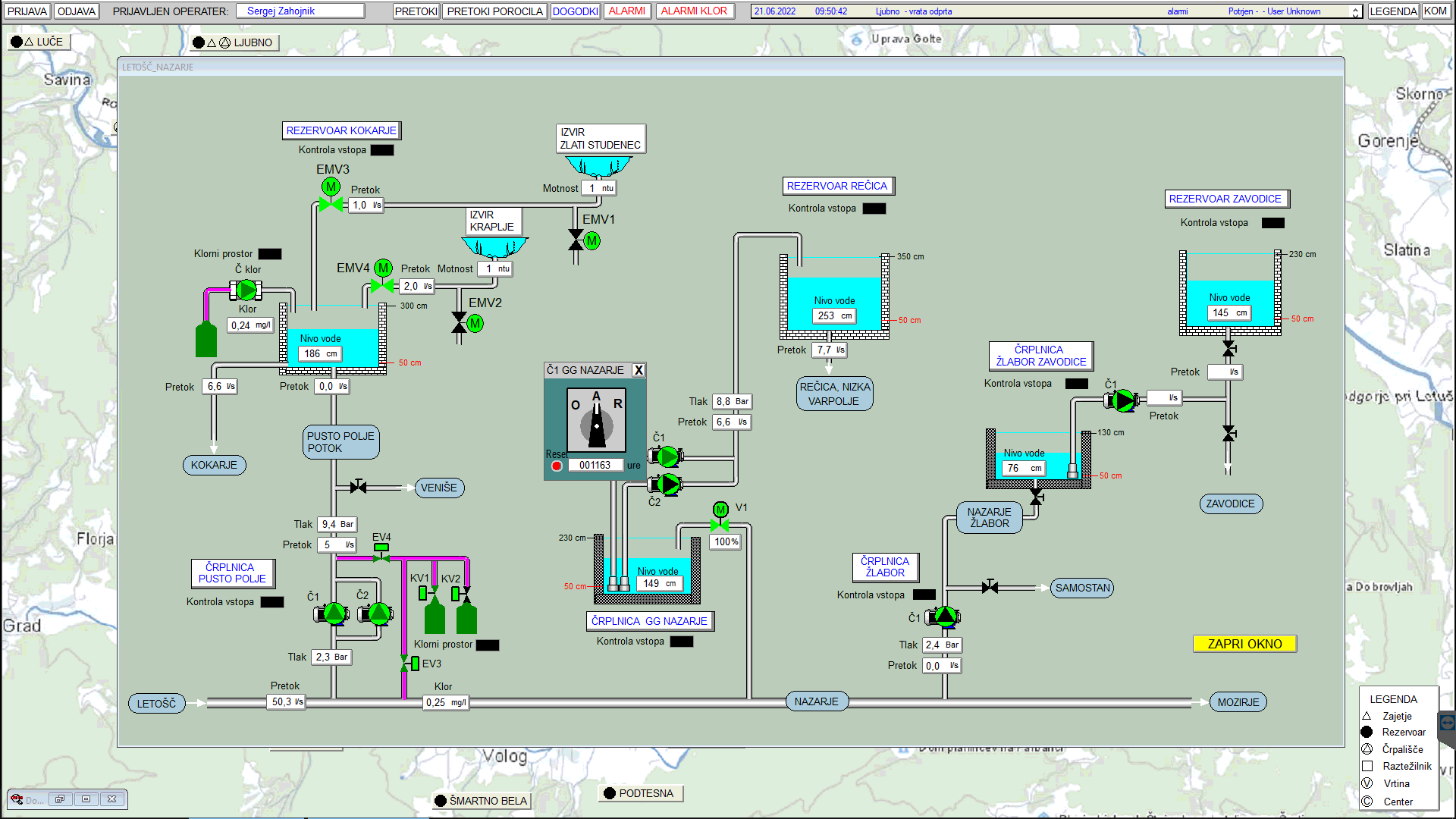 Vodovodni sistem MOZIRJE